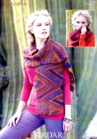 Knitting Pattern - Sirdar 7330 - Divine - Scarf, Snood & Wrap